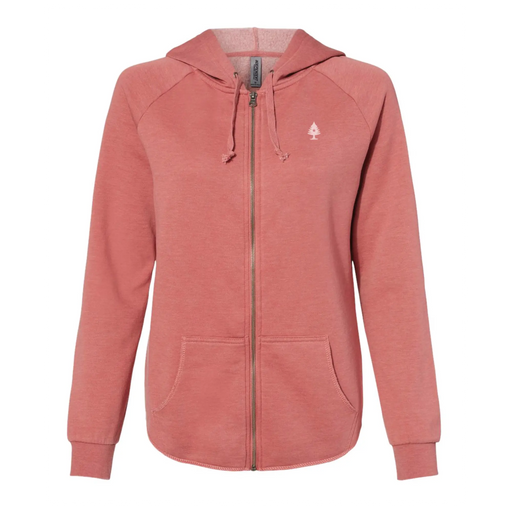 Women's Embroidered Tree Full Zip ROGUE LIFE MAINE OUTERWEAR 2XL-Melon