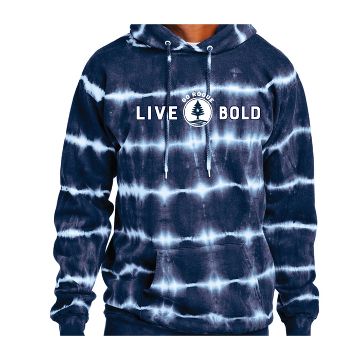 Live Bold Tie Dye Hoodie SHOP ROGUE WEAR hoodie