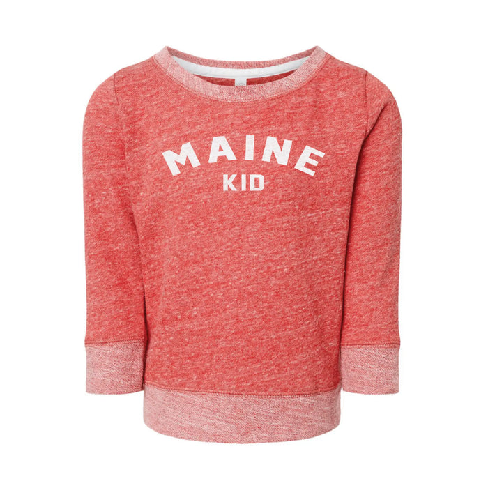 Toddler Maine Kid Crew Elbow Patch SHOP ROGUE WEAR baby 5T-Red-Rock