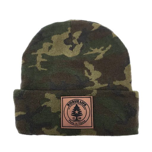 Rogue Life Maine Knit Hat-Camo SHOP ROGUE WEAR Hats Green-Camo