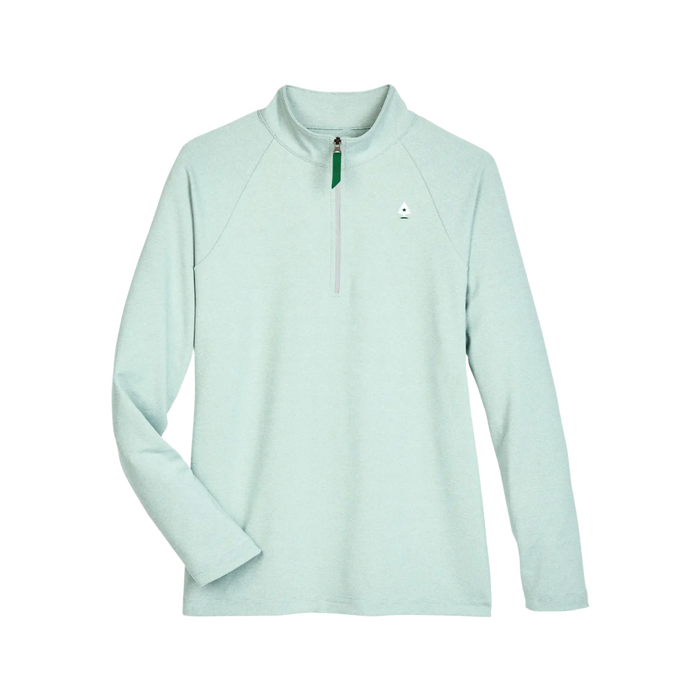 Women's UV Protection Micro-Stripe 1/4 Zip ROGUE LIFE MAINE OUTERWEAR 3XL-Green