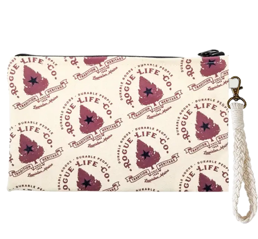 Vintage Heritage Tree Zipper Pouch Wristlet ROGUE LIFE MAINE Accessories Size-LG