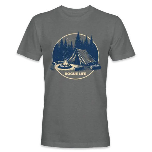 Retro Campsite T-Shirt SHOP ROGUE WEAR T-shirt 3XL-Grey