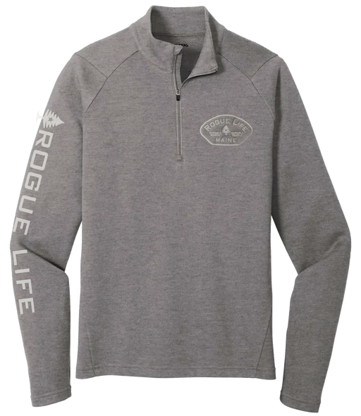 Durable Goods 1/4 Zip Sweatshirt ROGUE LIFE MAINE OUTERWEAR 2XL-Athletic-Heather
