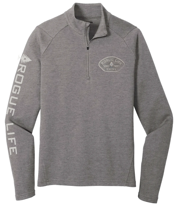 Durable Goods 1/4 Zip Sweatshirt ROGUE LIFE MAINE OUTERWEAR 2XL-Athletic-Heather