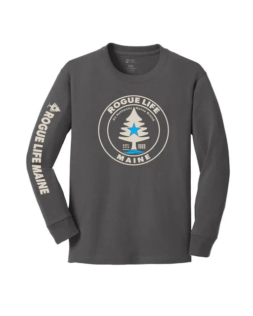 Youth Rogue Life Long Sleeve SHOP ROGUE WEAR Long Sleeve Y-XL-Charcoal