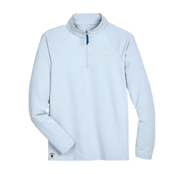 UV Protection Micro-Stripe 1/4 Zip Pullover ROGUE LIFE MAINE OUTERWEAR 2XL-Light-Blue