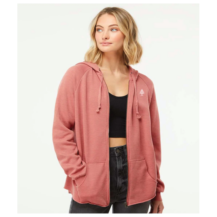 Women's Embroidered Tree Full Zip ROGUE LIFE MAINE OUTERWEAR
