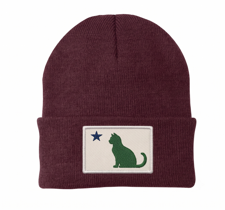 Maine Cat Flag Unlined Knit Beanie ROGUE LIFE Co. Beanies
