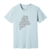 Pine State T-Shirt SHOP ROGUE WEAR T-shirt 3XL-Heather-Ice-Blue