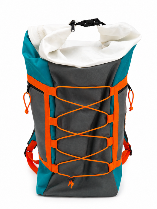 Harbor Roll Hybrid Travel Pack 40L - Teal/Steel/Orange