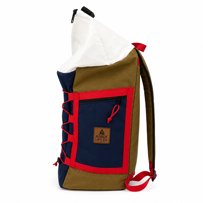 Harbor Roll Hybrid Travel Pack 40L - Navy/Coyote/Red
