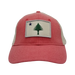 ME Flag Patch Stone Wash Trucker Hat SHOP ROGUE WEAR Hats Color-Red