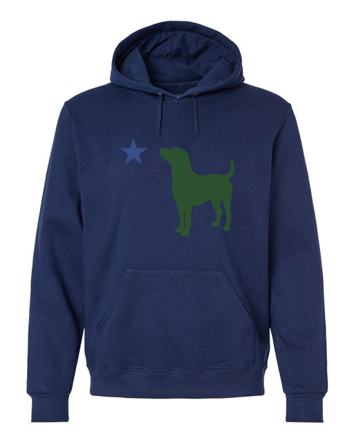 The "Pine Tree Pup" Maine Dog Flag Hoodie Rogue Life Maine Hoodie
