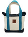Medium Tote Bag with Zipper Top SHOP ROGUE WEAR Bags Black-Peacock